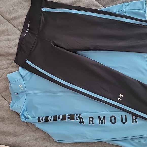 NWOT UnderArmour Half-Zip Pullover & Leggings Set - Picture 2 of 7